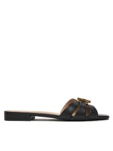 LAUREN RALPH LAUREN Klapki Blaike 802982875002 Czarny. Czarne klapki Lauren Ralph Lauren, bez wzorów, ze skóry, bez obcasa. Za 493,99 zł.
