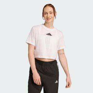 Koszulka CLIMACOOL Vintage Training Graphic. Białe bluzki ADIDAS, xl, bez wzorów, sportowe, bez kołnierzyka, bez ramiączek. Za 149,00 zł.