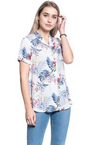 DAMSKA KOSZULA MUSTANG EDDA AOP BLOUSE 1009460 11707. Koszule Mustang, s, bez wzorów, bez kołnierzyka, bez ramiączek. W wyprzedaży za 49,99 zł.