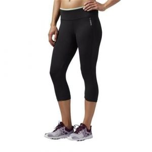 Spodnie treningowe damskie Reebok Workout Ready Capri W. Czarne spodnie dresowe Reebok, l, bez wzorów. Za 167,00 zł.