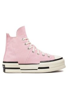 Converse Trampki Chuck 70 Plus A04366C Różowy. Czerwone trampki Converse, bez wzorów, z materiału, bez zapięcia. Za 409,99 zł.