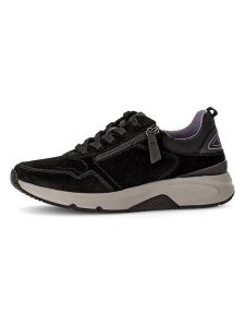 Gabor Skórzane sneakersy w kolorze czarnym rozmiar: 38. Czarne trampki Gabor, bez wzorów, bez zapięcia. Za 250,94 zł.