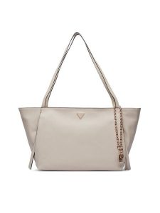 Guess Torebka Devon HWBG97 45230 Beżowy jasny. Brązowe shopper bag Guess, z aplikacjami, ze skóry, bez dodatków. Za 634,99 zł.
