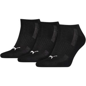 SKARPETY Puma Cushioned Sneaker Trainer 3 Pack, Dla obu płci. Czarne skarpetki Puma, bez wzorów, z bawełny. Za 35,90 zł.