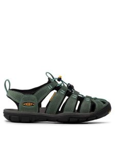 Keen Sandały Clearwather Cnx Leather 1014371 Zielony. Zielone buty trekkingowe Keen, z nubiku, bez zapięcia. Za 439,99 zł.