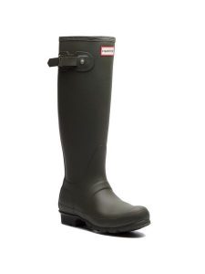 Hunter Kalosze Original Tall WFT1000RMA Zielony. Zielone kalosze Hunter, bez wzorów, z kauczuku. Za 369,99 zł.