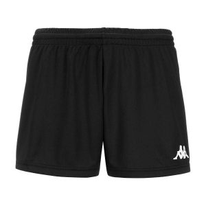 Spodenki damskie Kappa Borda. Czarne szorty Kappa, bez wzorów, sportowe. Za 137,00 zł.