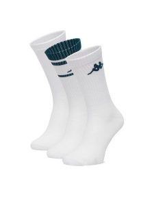Kappa Skarpety długie CEO_KR_SUPERT_SS26(3-PACK) Biały. Białe skarpetki Kappa, bez wzorów, z bawełny. Za 39,99 zł.
