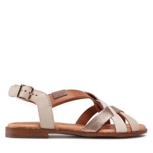 Sandały Pikolinos. Brązowe sandały Pikolinos, bez wzorów, bez obcasa, na płaskiej podeszwie, bez zapięcia. Za 429,99 zł.