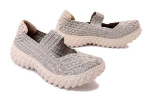 ROCK SPRING OVER beige knit, półbuty damskie. Brązowe półbuty Rock Spring, na lato, bez wzorów, bez obcasa, bez zapięcia. Za 219,90 zł.