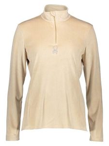 SPYDER Bluza polarowa "Shimmer" w kolorze beżowym rozmiar: L. Brązowe bluzy Spyder, l, bez wzorów, z polaru, bez kaptura. Za 235,50 zł.