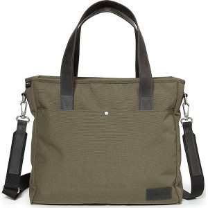 Skórzana torebka "Kerr" w kolorze khaki - 40 x 33 x 12 cm - 21 l. Brązowe torebki klasyczne marki Eastpak, bez wzorów, z materiału. W wyprzedaży za 236,95 zł.