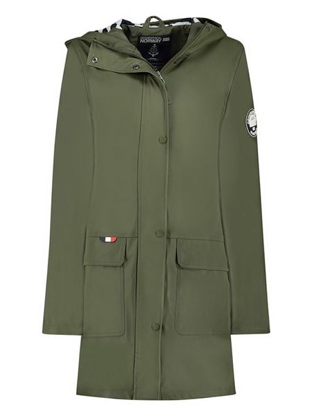 Geographical Norway Parka "Curieuse" w kolorze khaki rozmiar: M. Brązowe płaszcze Geographical Norway, m, z aplikacjami, bez kaptura. Za 196,70 zł.