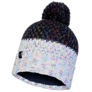 Czapka zimowa damska Buff Janna Knitted&Polar. Niebieskie czapki Buff, bez wzorów, z polaru, sportowe. W wyprzedaży za 65,99 zł.