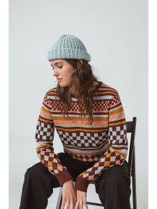 SKFK Czapka beanie w kolorze błękitnym rozmiar: onesize. Niebieskie czapki SKFK, bez wzorów, z materiału. Za 43,99 zł.