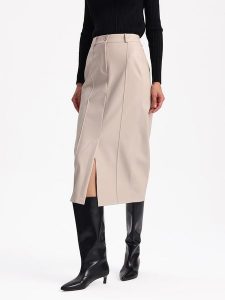 BGN Spódnica w kolorze kremowym rozmiar: 40. Brązowe spódnice BGN, na co dzień, bez wzorów, midi. Za 100,45 zł.