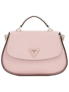Guess Torebka w kolorze jasnoróżowym - 27 x 18 x 5 cm rozmiar: onesize. Różowe torebki klasyczne Guess, z aplikacjami, z materiału, przez ramię, bez dodatków. Za 483,17 zł.