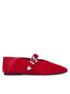 Tommy Jeans Baleriny Tjw Ballerina Suede EN0EN03067 Czerwony. Czerwone balerinki Tommy Jeans, bez wzorów, z jeansu, bez obcasa, bez zapięcia. Za 449,99 zł.