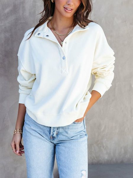 Milan Kiss Bluza w kolorze kremowym rozmiar: L. Brązowe bluzy Milan Kiss, l, bez wzorów, bez kaptura. Za 160,96 zł.