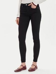 Tommy Hilfiger Jeansy Como WW0WW45008 Czarny Skinny Fit. Czarne jeansy TOMMY HILFIGER, bez wzorów, z bawełny. Za 249,99 zł.