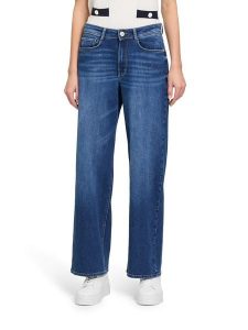 Betty Barclay Dżinsy - Regular fit - w kolorze niebieskim rozmiar: 34. Niebieskie jeansy Betty Barclay, z aplikacjami, ze skóry, z podwyższonym stanem. Za 154,95 zł.