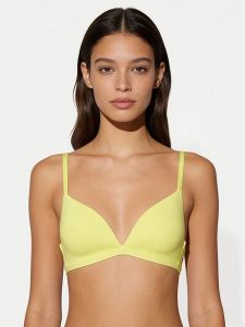 Tommy Hilfiger Biustonosz braletka UW0UW06041 Żółty jasny. Żółte biustonosze TOMMY HILFIGER, bez wzorów, z syntetyku. Za 169,99 zł.