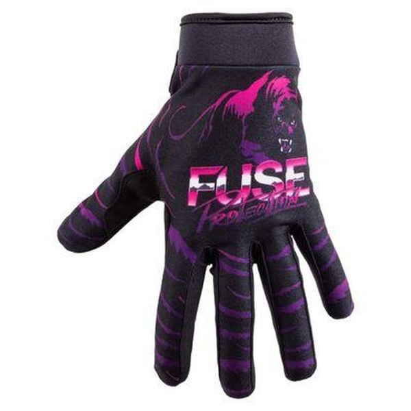 Rękawiczki BMX Fuse Chroma Night Panther dla dorosłych, czarne, średnie. Czarne rękawiczki Fuse, bez wzorów. Za 257,00 zł.