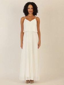 APART Sukienka w kolorze kremowym rozmiar: 40. Brązowe sukienki Apart, bez wzorów, bez kołnierzyka, bez ramiączek, maxi. Za 260,99 zł.