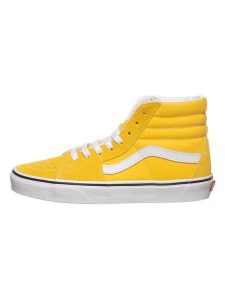 Vans Sneakersy "UA SK8" w kolorze żółtym rozmiar: 40,5. Żółte trampki Vans, bez wzorów, z materiału, za kostkę, bez zapięcia. Za 200,95 zł.