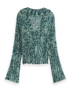 Scotch & Soda Bluzka w kolorze zielonym rozmiar: 42. Zielone bluzki Scotch & Soda, bez wzorów, bez kołnierzyka, bez ramiączek. Za 184,46 zł.