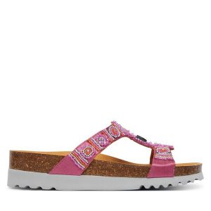 Klapki Scholl. Czerwone klapki Scholl, bez wzorów, bez obcasa. Za 319,99 zł.