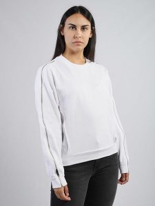 Diesel Clothes Bluza w kolorze białym rozmiar: XS. Białe bluzy Diesel Clothes, xs, bez wzorów, z bawełny, bez kaptura. Za 355,95 zł.