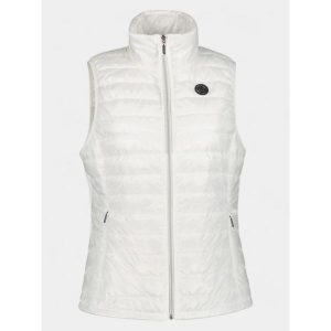 Kamizelka damska Luhta Isokorpi. Białe kamizelki Luhta, s, bez wzorów, bez kołnierzyka, bez ramiączek, bez kaptura. Za 399,00 zł.