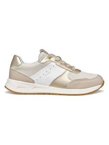 Geox Sneakersy w kolorze złoto-beżowym rozmiar: 36. Brązowe trampki Geox, bez wzorów, bez zapięcia. Za 197,63 zł.