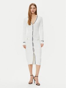Marciano Guess Sweter 171623 Biały Classic Fit. Białe kardigany Marciano Guess, z wiskozy. Za 519,99 zł.