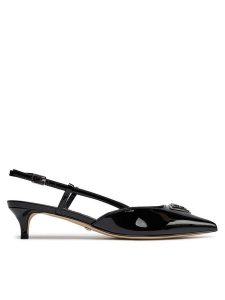 Guess Czółenka Jesson FLPJES PAT05 Czarny. Czarne czółenka Guess, z aplikacjami, z lakierowanej skóry, bez obcasa, bez zapięcia. Za 309,99 zł.