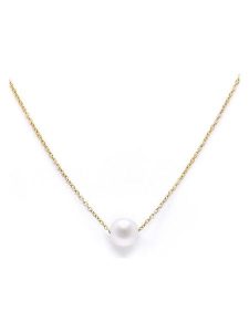 MOODE Naszyjnik "Vanessa" - dł. 40 cm rozmiar: onesize. Białe naszyjniki MOODE, z perłą, ze stali. Za 39,99 zł.