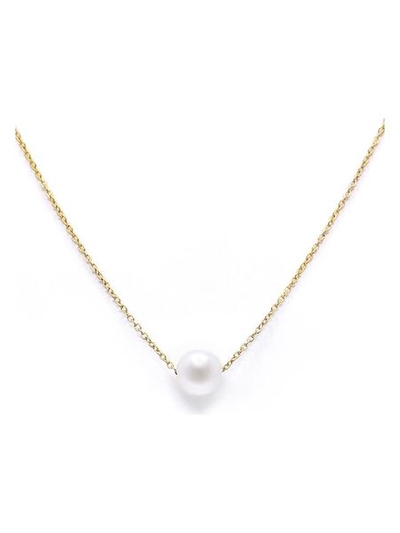 MOODE Naszyjnik "Vanessa" - dł. 40 cm rozmiar: onesize. Białe naszyjniki MOODE, z perłą, ze stali. Za 39,99 zł.