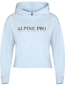 Alpine Pro Bluza "Jefewa" w kolorze błękitnym rozmiar: L. Niebieskie bluzy Alpine Pro, l, bez wzorów, z bawełny, z kapturem. Za 144,92 zł.