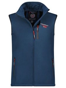 Geographical Norway Kamizelka softshellowa "Vacer" w kolorze granatowym rozmiar: onesize. Niebieskie kamizelki Geographical Norway, bez wzorów, bez kołnierzyka, bez ramiączek, bez kaptura. Za 136,45 zł.