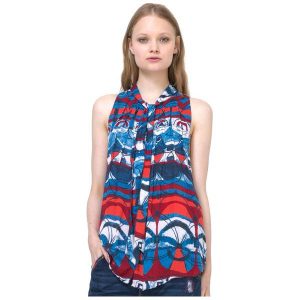 Desigual Bluzka Damska Tinta M Wielokolorowy. Bluzki marki Desigual. W wyprzedaży za 157,00 zł.