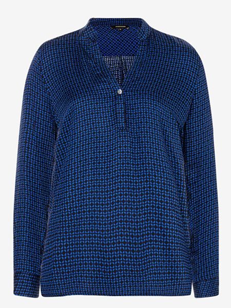 More & More Bluzka w kolorze niebieskim rozmiar: 42. Niebieskie bluzki More & More, s, bez wzorów, z wiskozy, klasyczne, bez kołnierzyka, bez ramiączek. Za 82,83 zł.