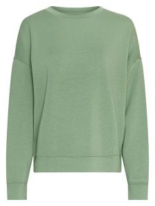 MOSS COPENHAGEN Bluza "Ima Q" w kolorze jasnozielonym rozmiar: XS/S. Zielone bluzy Moss Copenhagen, s, bez wzorów, z wiskozy, bez kaptura. Za 152,98 zł.