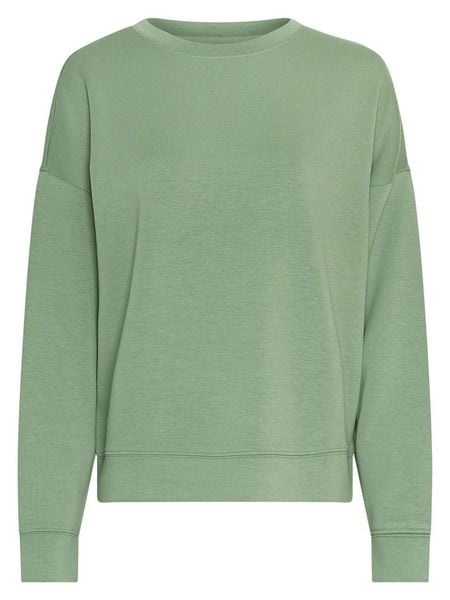 MOSS COPENHAGEN Bluza "Ima Q" w kolorze jasnozielonym rozmiar: XS/S. Zielone bluzy Moss Copenhagen, s, bez wzorów, z wiskozy, bez kaptura. Za 152,98 zł.