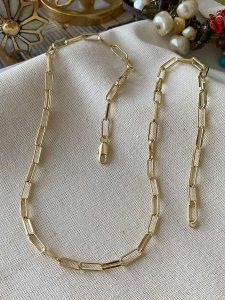 Luseera Pozłacany naszyjnik - dł. 45 cm rozmiar: onesize. Żółte naszyjniki Luseera, pozłacane. Za 43,99 zł.