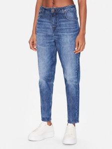 Mustang Jeansy Charlotte 1013597 Granatowy Mom Fit. Niebieskie jeansy Mustang, bez wzorów, z bawełny. Za 339,99 zł.