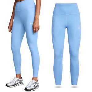Legginsy termoaktywne damskie Under Armour Motion Ankle szybkoschnące. Niebieskie legginsy Under Armour, bez wzorów. W wyprzedaży za 191,15 zł.