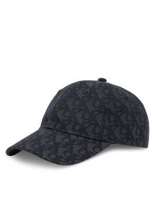 Calvin Klein Czapka z daszkiem Aop 6 Panel Baseball Cap LV04K5058G Czarny. Czarne czapki Calvin Klein, bez wzorów, z materiału. Za 129,99 zł.