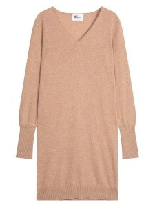 Just Cashmere Kaszmirowa sukienka "Susan" w kolorze karmelowym rozmiar: XL. Brązowe sukienki Just Cashmere, xl, bez wzorów, z kaszmiru, bez kołnierzyka, bez ramiączek, mini. Za 436,14 zł.