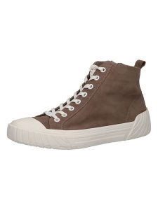Caprice Skórzane sneakersy w kolorze brązowym rozmiar: 38. Brązowe trampki Caprice, bez wzorów, bez zapięcia. Za 202,03 zł.